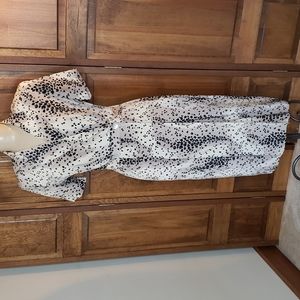 Robbie Bee Vintage Silk Faux Wrap Dress Sz 8P